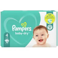 Pampers Baby Dry Size 4 Large Pack 62 Nappies