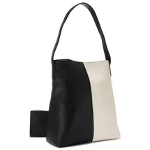 VIVANCE Shopper Kunstleder Schwarz/Weiß
