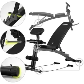 Zipro Volume Trainingsbank mit Beinpresse und Gebetsstange