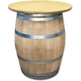 Temesso Stehtisch Weinfass D 80 cm Braun