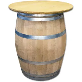 Temesso Stehtisch Weinfass D 80 cm Braun