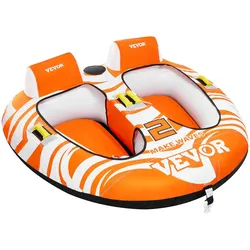 VEVOR Tube Set für Boote 1-2 Personen Towable Aufblasbar Fun-Tube 840D Nylon