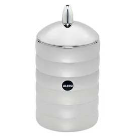 Alessi Küchendose Kalisto silber rund 5,1 cm 1,14 l 2-teiliges Set