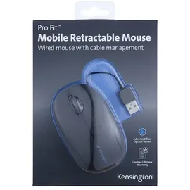 Kensington Pro Fit Retractable Mouse schwarz (K72339)