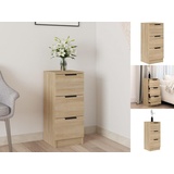 vidaXL Sideboard Sonoma-Eiche 30x30x70 cm Holzwerkstoff