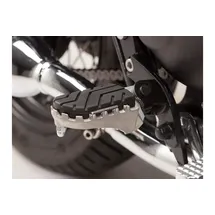 SW-Motech ION Fußrasten-Kit für Triumph Bonneville/T100 (04-16), Scrambler (05-) Tieferlegung schwarz-silber