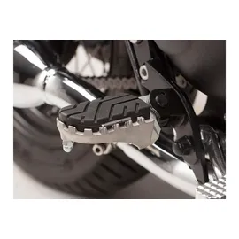 SW-Motech ION Fußrasten-Kit für Triumph Bonneville/T100 (04-16), Scrambler (05-) Tieferlegung schwarz-silber