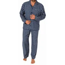 normann Pyjama Flanell blau 52