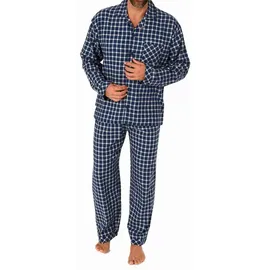 normann Pyjama Flanell blau 52