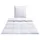 OTTO products Daunenbettdecke + Federkissen Jannika, (Spar-Set, 2 St.), plastikfreie Verpackung Bettwaren-Sets, 16076140-0 weiß B/L: 135 cm x 200 cm 1,