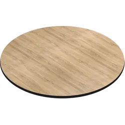 Bistro HPL Tischplatte | Eiche | Ø 60 cm | Gastro HPL Tischplatte