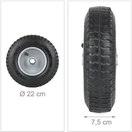 Relaxdays Schubkarrenrad 2.50-4 100 kg