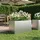 vidaXL Garten-Pflanzgefäß 80 x 50 x 50 cm Silber