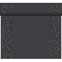 Duni Dunicel-Tischläufer Tête-à-Tête Golden Stardust black 24 m x 0,4 m (20 Abschnitte) 1 Stück