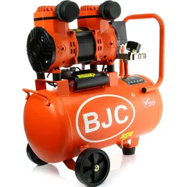 BJC Druckluft Kompressor 24L 8 BAR Ölfrei Luftkompressor 2 Kolben Flüsterkompressor Abschaltautomatik