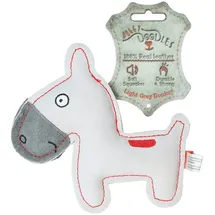 Tiny Doodles Tierball Doggy Doodles Donkey Hundespielzeug Hellgrau