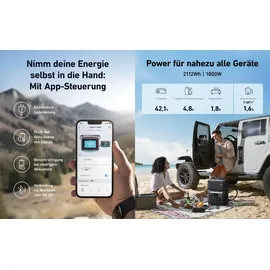 Anker SOLIX Powerstation-Set, C1000X + Erweiterungsakku BP1000 + Solarmodul PS100