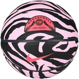 Nike 8P Backyard deflated Basketball aus Gummi und Synthetikleder in der Farbe pink Bloom/Black/Obsidian/sea Coral, 7,