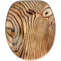 Sanilo WC-Sitz Grain, Hochwertiger und Stabiler Toilettendeckel aus Holz