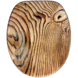 Sanilo WC-Sitz Grain, Hochwertiger und Stabiler Toilettendeckel aus Holz