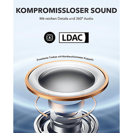 Soundcore by Anker AeroFit Pro, Open-ear Kopfhörer, Bluetooth Aquamarinblau