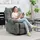 Homcom Massagesessel 98 x 98 x 98 cm Dunkelgrau mit Liegefunktion