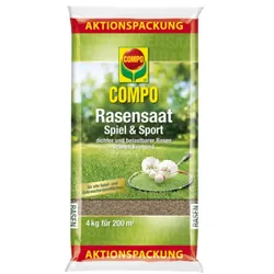 COMPO Rasensaat Spiel und Sport 4 kg, für 200 m2, 20918