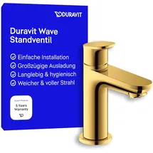 Duravit Wave Kaltwasserarmatur Gold