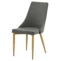 VCM ebuy24 Esszimmerstuhl dunkelgrau.