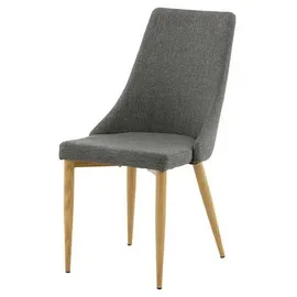 VCM ebuy24 Esszimmerstuhl dunkelgrau.