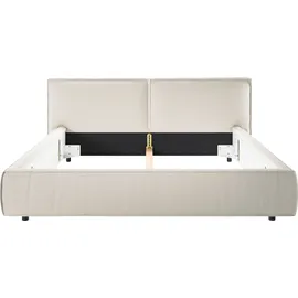 Home Affaire Polsterbett HOME AFFAIRE "Adrina mit Biesenoptik, Feincord und Luxus-Microfaser", beige (natur), B:202cm H:91cm L:230cm, 100% Polyester, Betten, Polsterbett, bis 280kg, auch in Überlänge 220 cm, 4 Breiten bis 200cm