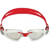 AQUASPHERE Herren Brille KAYENNE, GREY RED LENS MIRROR SILVER, L