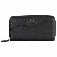 Armani Exchange Wave Zip Around Geldbörse Damen schwarz