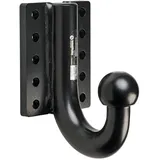 Westfalia Anschraubplatte (10-Loch) mit Kugelhals - höhenverstellbar/Kugelabstand horizontal 112mm / vertikaler Kugelabstand 34mm/62mm/90mm