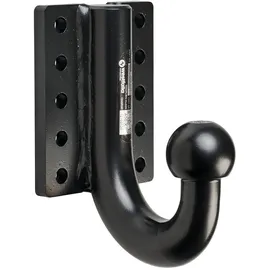 Westfalia Anschraubplatte (10-Loch) mit Kugelhals - höhenverstellbar/Kugelabstand horizontal 112mm / vertikaler Kugelabstand 34mm/62mm/90mm