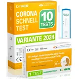 Adeste – NEU 10 x 1er Corona Schnelltest für Zuhause COVID 19 Antigen Rapid Test Swab Selbsttest. Geprüft für alle neuen 2024 Varianten. Zertifiziert für den Heimgebrauch