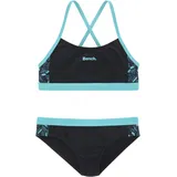 BENCH Bustier-Bikini blau/schwarz 122/128