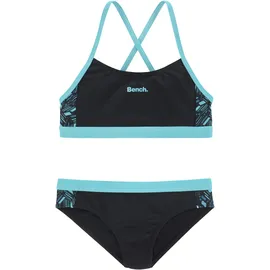 BENCH Bustier-Bikini blau/schwarz 122/128