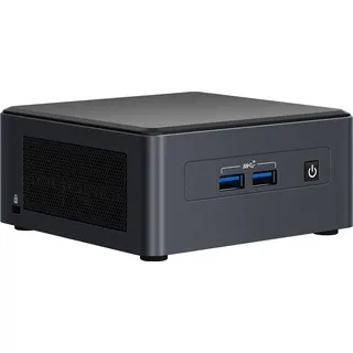 Intel NUC 11 Pro - UCFF - Mini-PC Barebone - DDR4-SDRAM - M.2 - Serial ATA III - Wi-Fi 6 (802.11ax) - 28 W - Schwarz