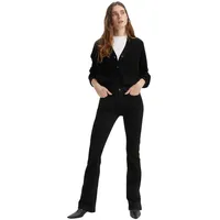 Levi's 725 Bootcut Jeans mit hohem Bund in Schwarz-W27
