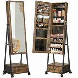Songmics Schmuckschrank vintagebraun-schwarz