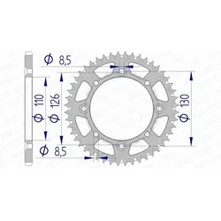 AFAM Ultraleichte Anti-Schlamm-Aluminiumkrone 17107420
