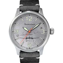 Messerschmitt BF110-ALU-L Herrenuhr Leder 40 mm
