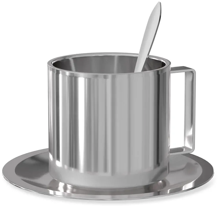 Nichba Design - Kaffeeset Americano, Edelstahl (3-tlg.)