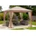 Konifera Pavillon Cádiz 2,98 x 2,64 m inkl. 4 Seitenteile Braun/Beige
