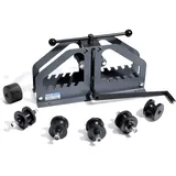 Vevor Rohrbiegemaschine, max. 1-1/2 Zoll, manueller Rohrbieger mit 6 Matrizen, 360° Kupfer-Aluminium-Rohrbiegewerkzeug für Vierkant-, Rundrohre & Flachstangen, für HVAC-Klimaanlagen-Autoreparatur