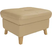 sit&more Hocker Göteborg mit Federkern 76 x 47 x 63 cm Braun