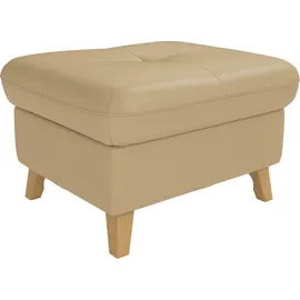 sit&more Hocker Göteborg mit Federkern 76 x 47 x 63 cm Braun