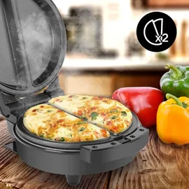 Duronic OM60 Omelette Maker | Omlette Grill 600W | Antihaft-Kochplatte | Automatische Temperaturregelung