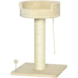 PawHut Kratzbaum Spanplatte, Plüsch (100% Polyester)